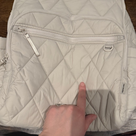 Vera Bradley Large Bancroft Backpack Pumice Stone in Featherweight - Picture 6 of 9